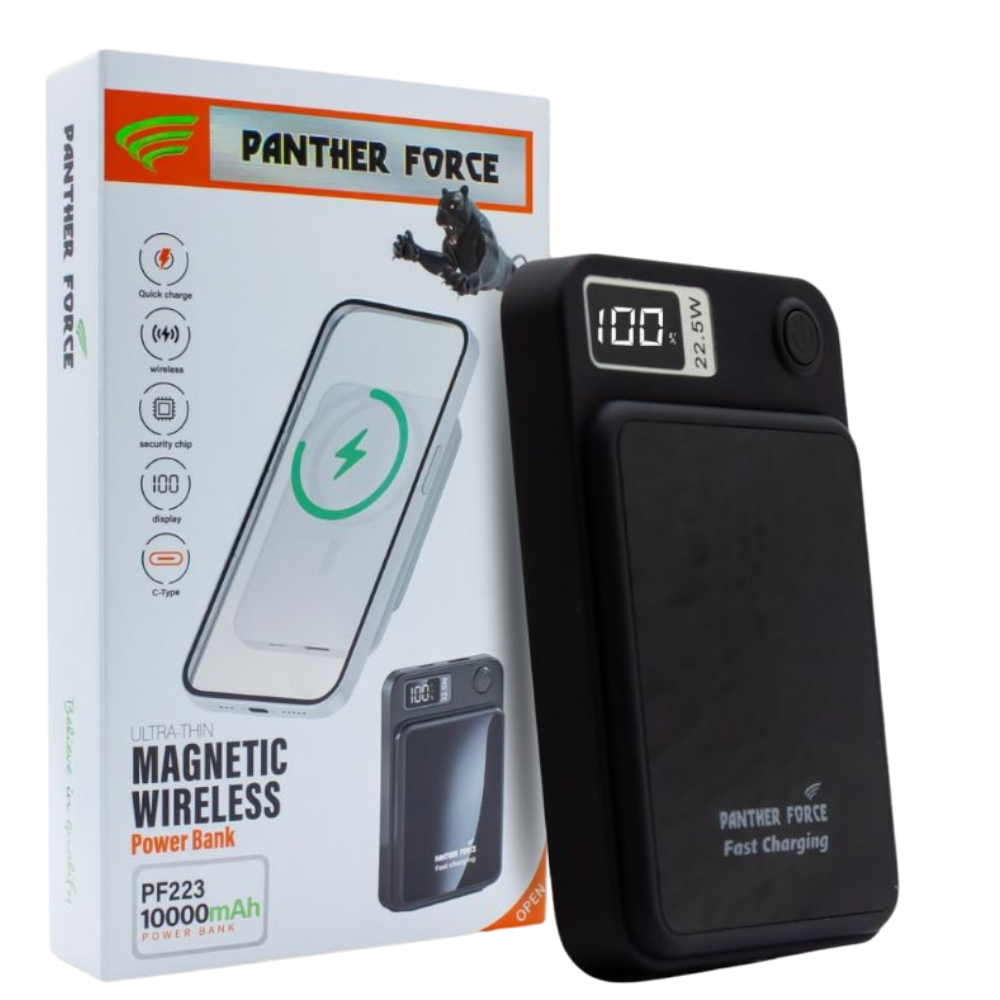 Panther Force MagSafe 5,000mAh Power Bank - PF224 || Fast Wireless & Wired Charging, Ultra-Slim Portable Design, Device Safety Features, Durable Build Panther Force MagSafe 5,000mAh Power Bank - PF224 || Fast Wireless & Wired Charging, Ultra-Slim Portable Design, Device Safety Features, Durable Build